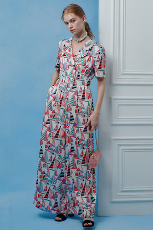 アルアバイル/allurevilleの【予約販売】【LOULOU WILLOUGHBY】RATTI マリーナプリントオールインワン(110600/110606)