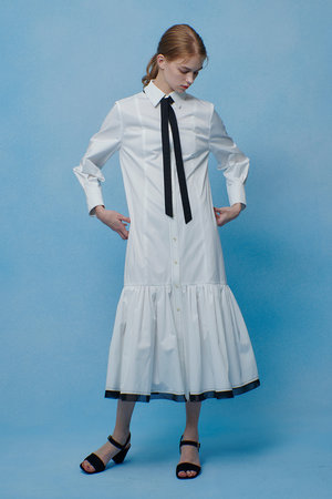 アルアバイル/allurevilleの【予約販売】【LOULOU WILLOUGHBY】メモリーツイルティアードシャツワンピース(110500/110503)