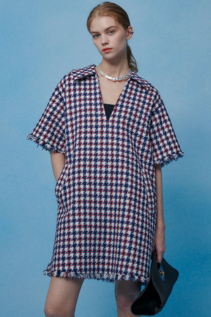 アルアバイル/allurevilleの【予約販売】【LOULOU WILLOUGHBY】トリコロールツイードワンピース(110500/110501)