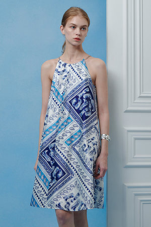 アルアバイル/allurevilleの【予約販売】【LOULOU WILLOUGHBY】ウエスタンスカーフプリントホルターネックワンピース(110500/110502)