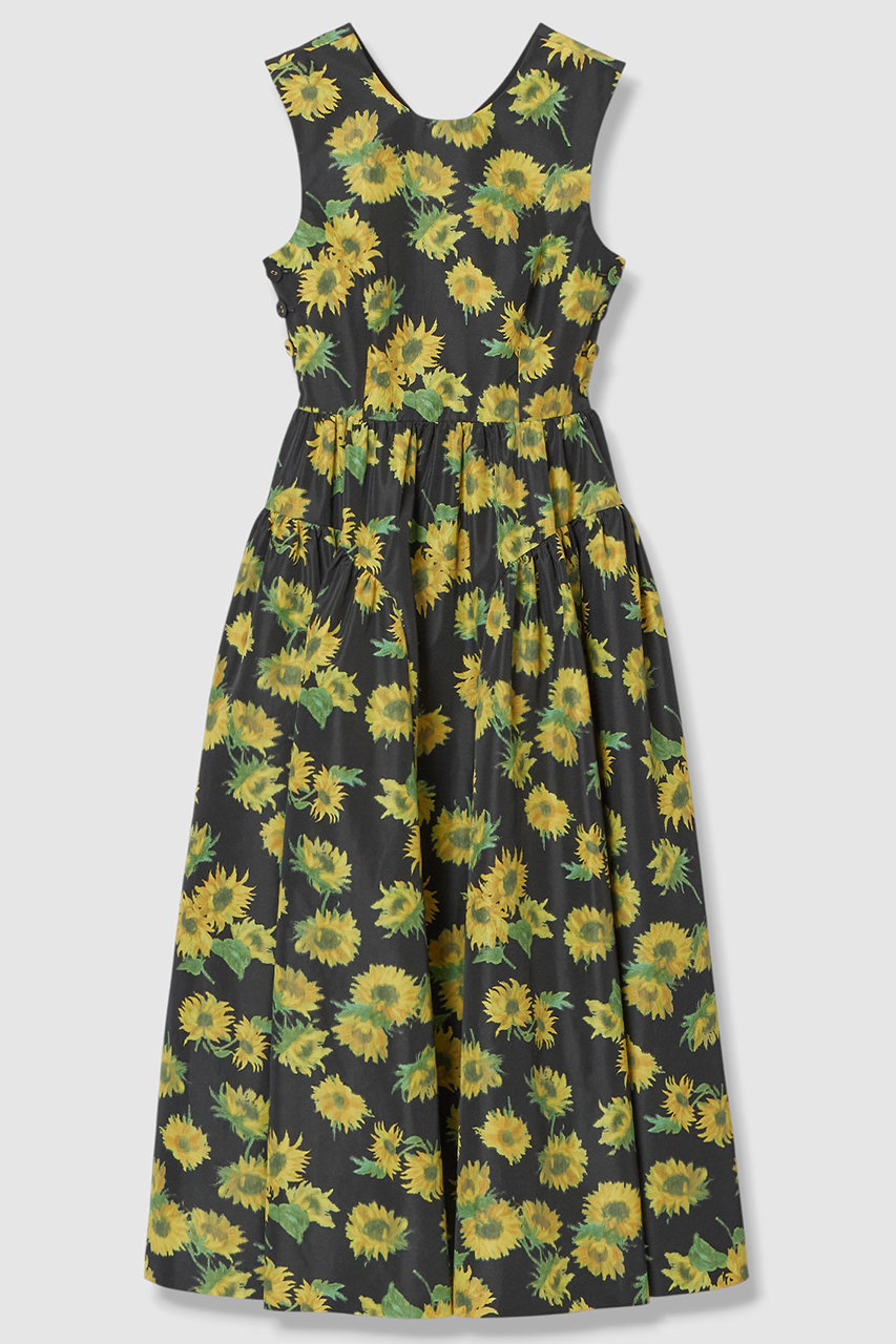 アルアバイル/allurevilleの【予約販売】【LOULOU WILLOUGHBY】サンフラワープリントバッククロスワンピース(ブラック系/21261014190-98-020)