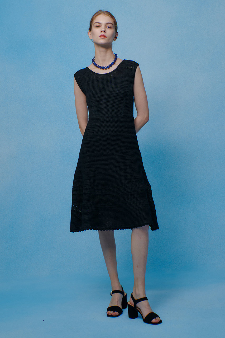 アルアバイル/allurevilleの【予約販売】【LOULOU WILLOUGHBY】メッシュクロッシェミニワンピース(ブラック/21261014280-02-020)