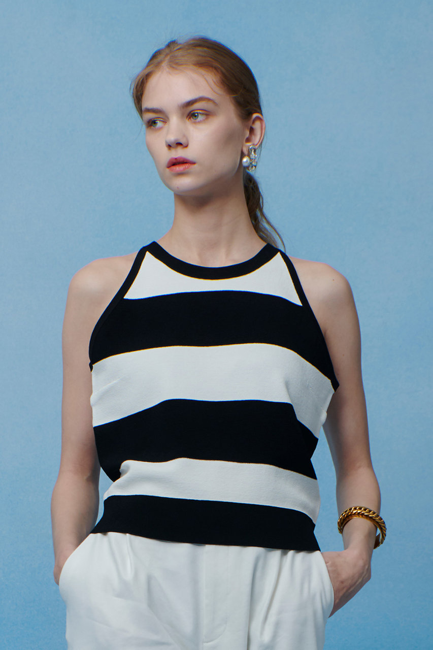 【LOULOU WILLOUGHBY】カノコワイドボーダータンク