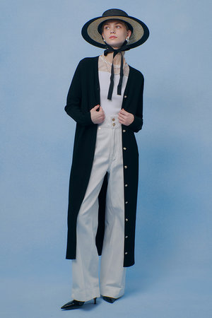 アルアバイル/allurevilleの【予約販売】【LOULOU WILLOUGHBY】カノコワイドボーダーカーディガン ワンピース(110300/110303)