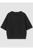 【LOULOU WILLOUGHBY】アイレット半袖カーディガン
