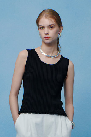 アルアバイル/allurevilleの【予約販売】【LOULOU WILLOUGHBY】ワイドリブヘムフリルタンク(110300/110301)