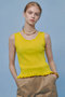 【予約販売】【LOULOU WILLOUGHBY】ワイドリブヘムフリルタンク アルアバイル/allureville イエロー
