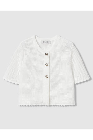 アルアバイル/allurevilleの【予約販売】【LOULOU WILLOUGHBY】メッシュクロッシェボレロカーディガン(110300/110303)