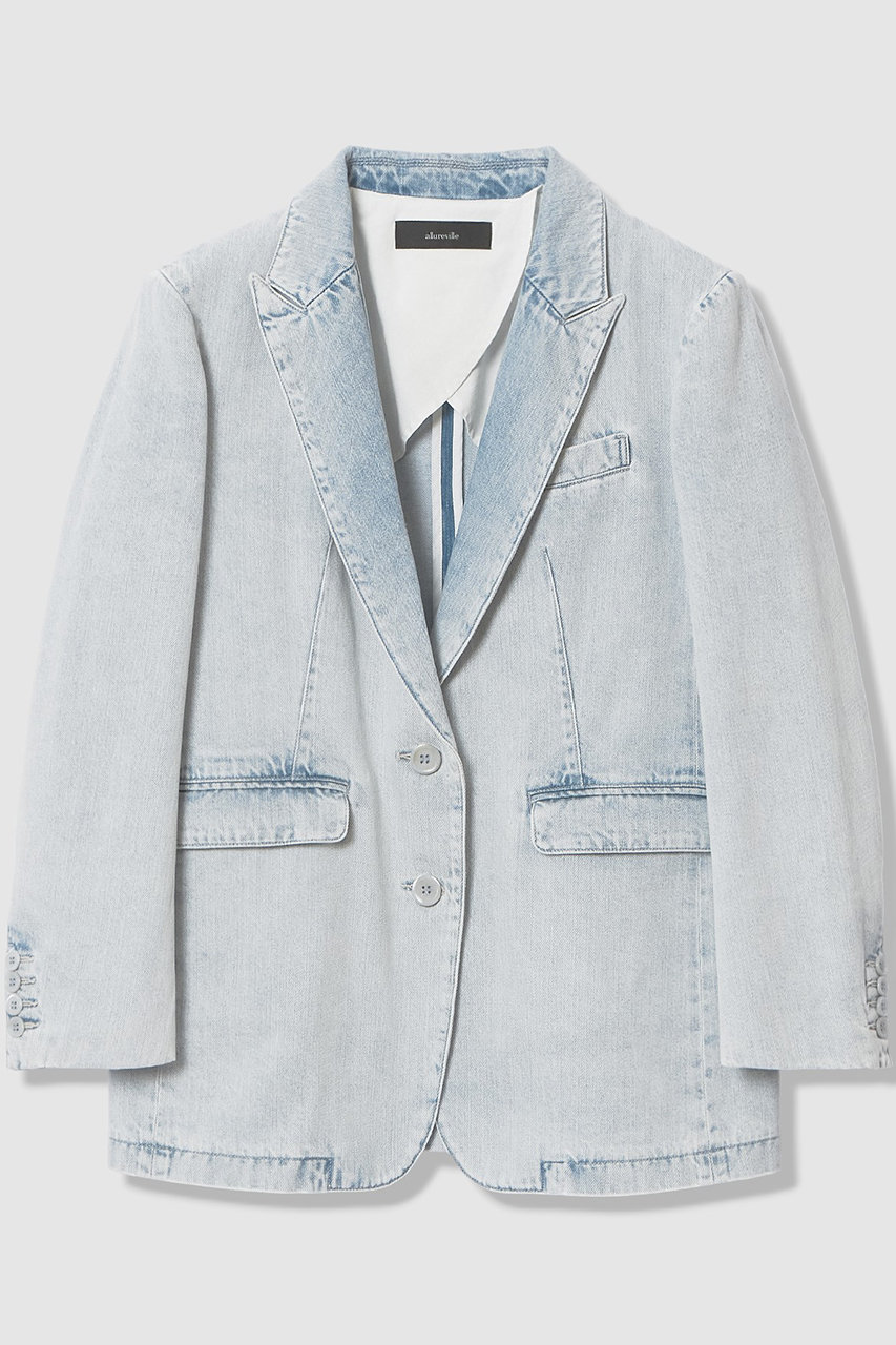 アルアバイル/allurevilleの【予約販売】デニムシングルジャケット(ライトブルー/20261010040-62-020)