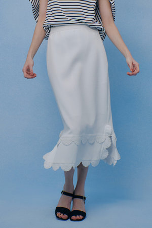 アルアバイル/allurevilleの【予約販売】【LOULOU WILLOUGHBY】パンチングスカラスカート(110700/110703)