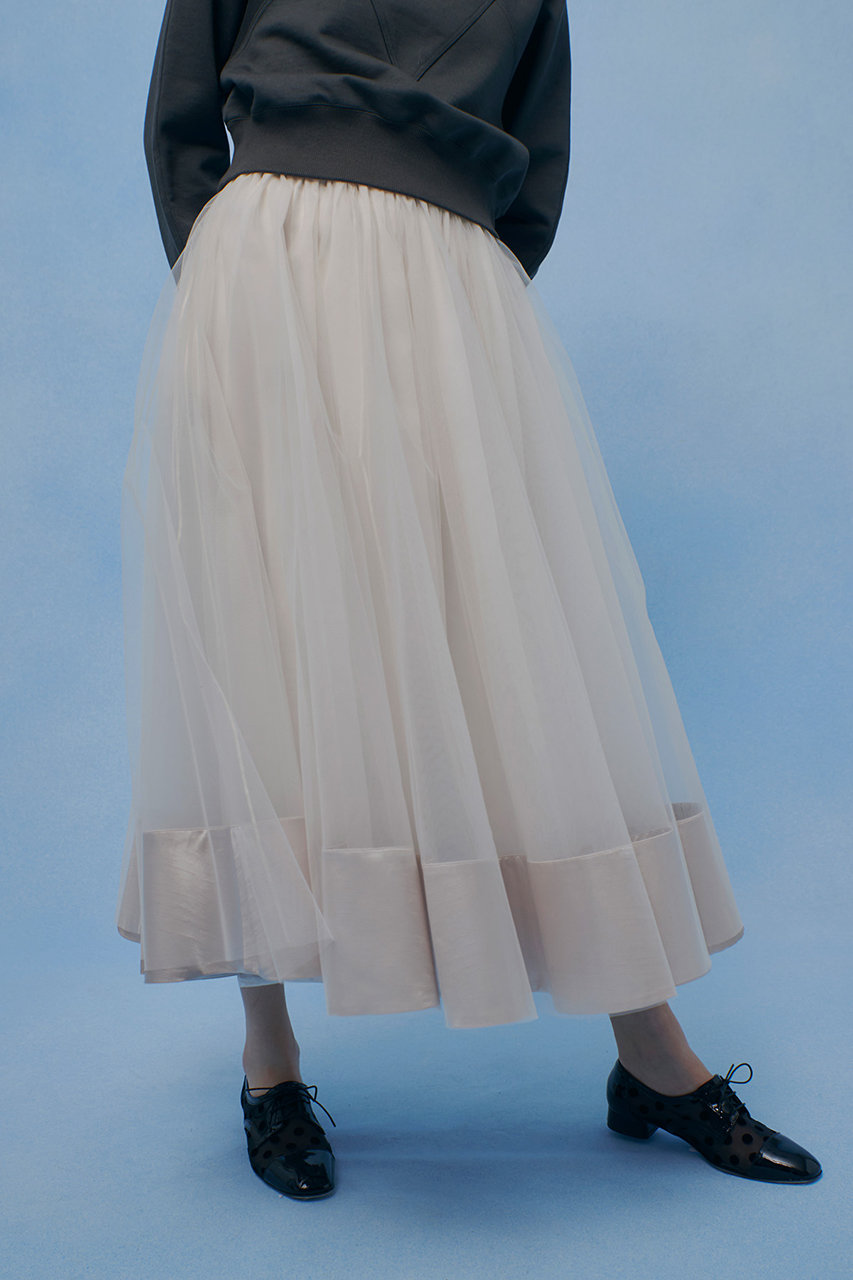 アルアバイル/allurevilleの【LOULOU WILLOUGHBY】チュールレイヤードスカート(アイボリー/21261011160-04-020)