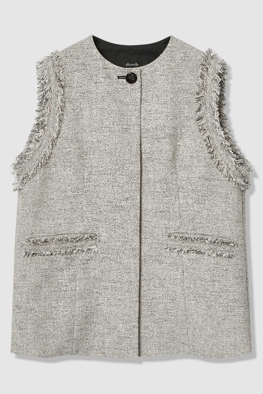 アルアバイル/allurevilleの【予約販売】ミックスツイードフレアジレ(ブラック/20261010080-95-020)