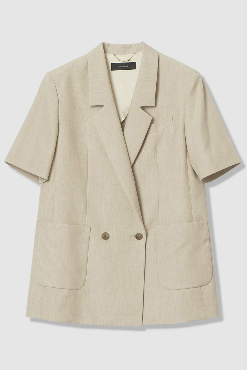 アルアバイル/allurevilleの【予約販売】ハーフスリーブジャケット(ベージュ/20261010130-84-020)