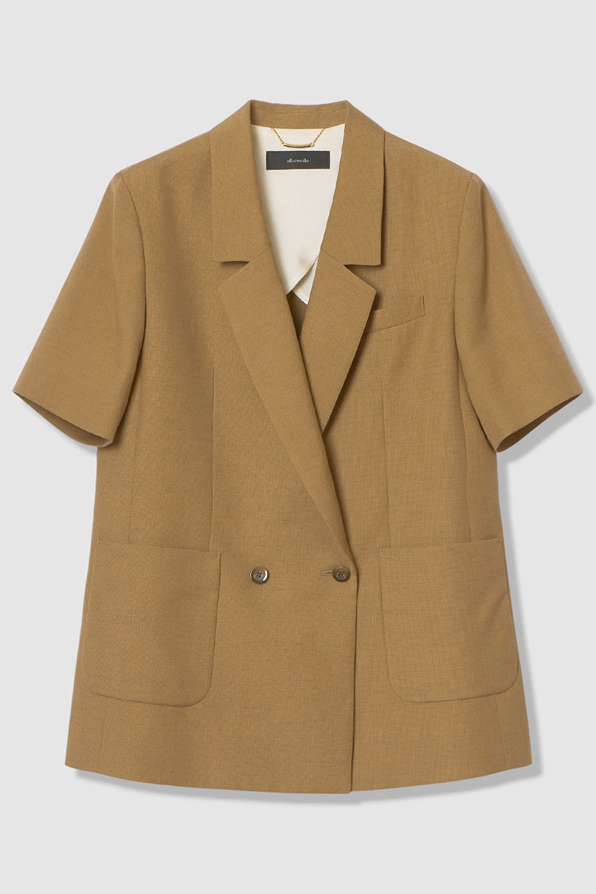 アルアバイル/allurevilleの【予約販売】ハーフスリーブジャケット(キャメル/20261010130-84-020)