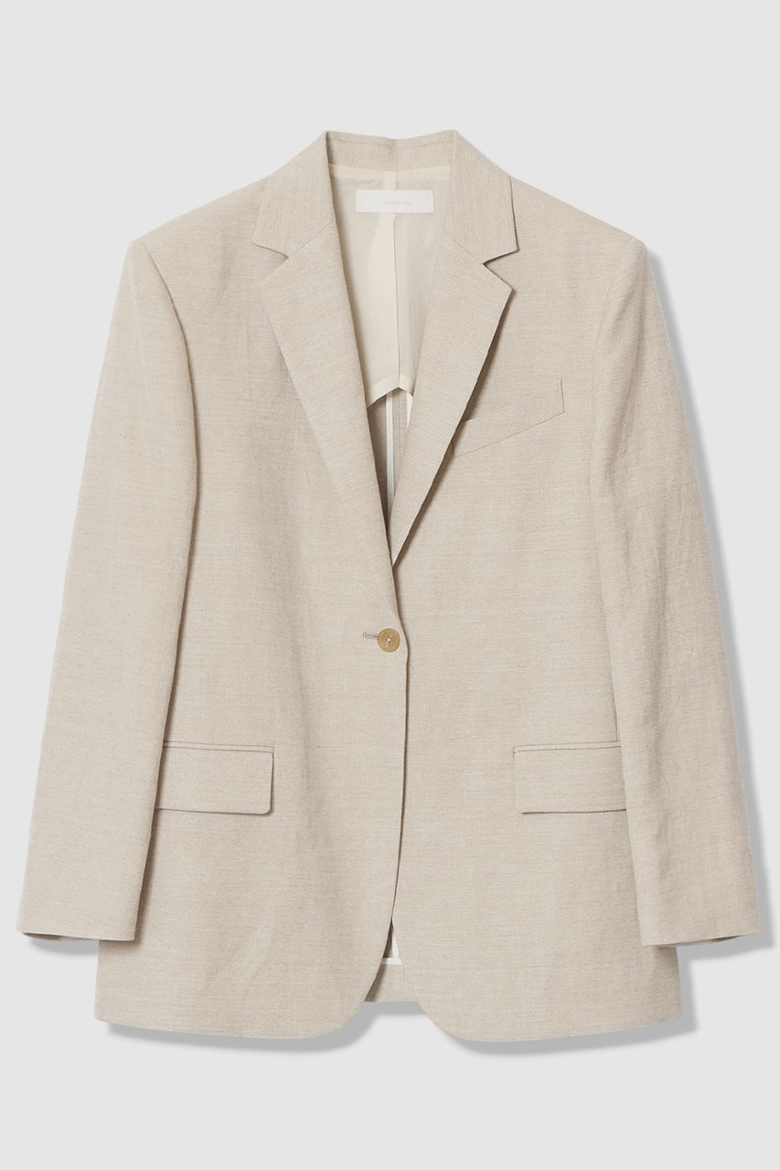 シャークスキンシングルオーバージャケット