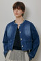 【予約販売】デニムノーカラージャケット アルアバイル/allureville