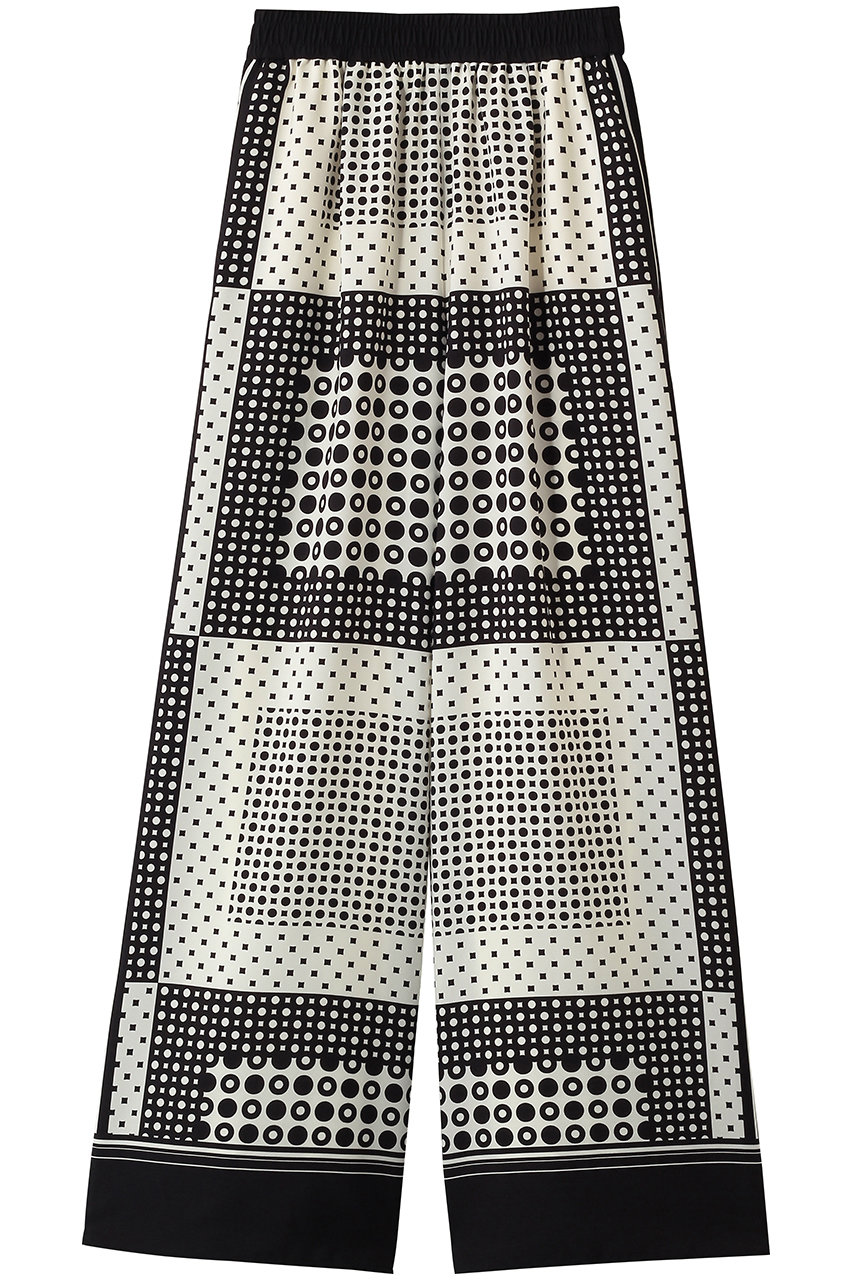 幾何プリントイージーパンツ