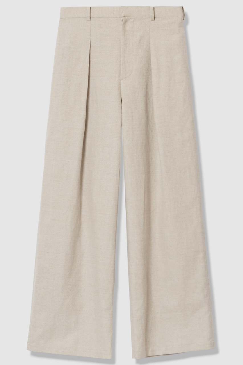 シャークスキンワイドパンツ