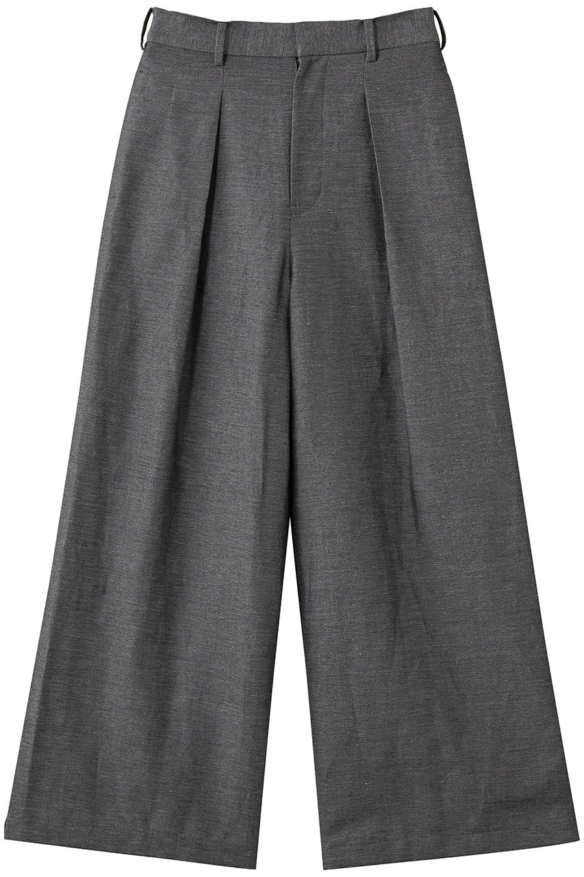 アルアバイル/allurevilleのシャークスキンワイドパンツ(ブラック/20261012070-95-020)