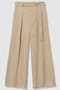【予約販売】サテンストレッチベルテッドパンツ アルアバイル/allureville ベージュ