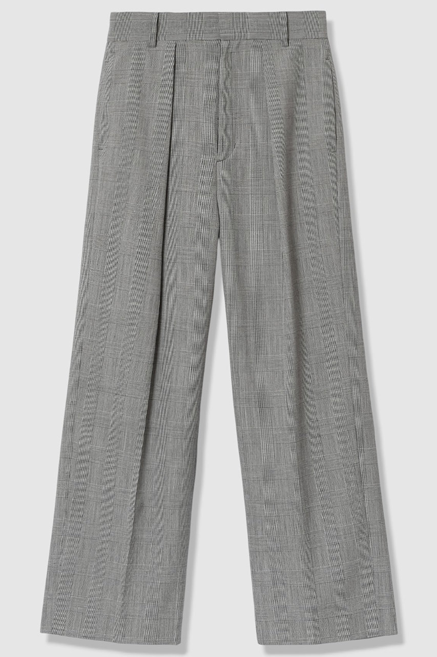 アルアバイル/allurevilleの【予約販売】ディープタックチェックパンツ(ブラック系/20261012130-98-020)