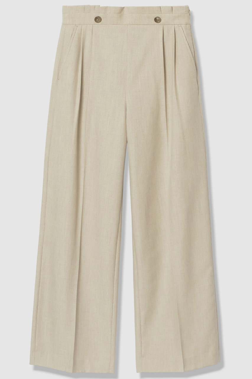 アルアバイル/allurevilleのウェストタックデザインパンツ(ベージュ/20261012140-84-010)