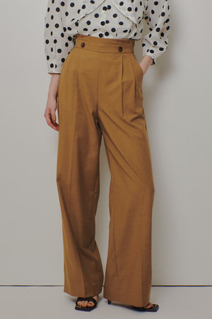 アルアバイル/allurevilleのウェストタックデザインパンツ(110600/110601)