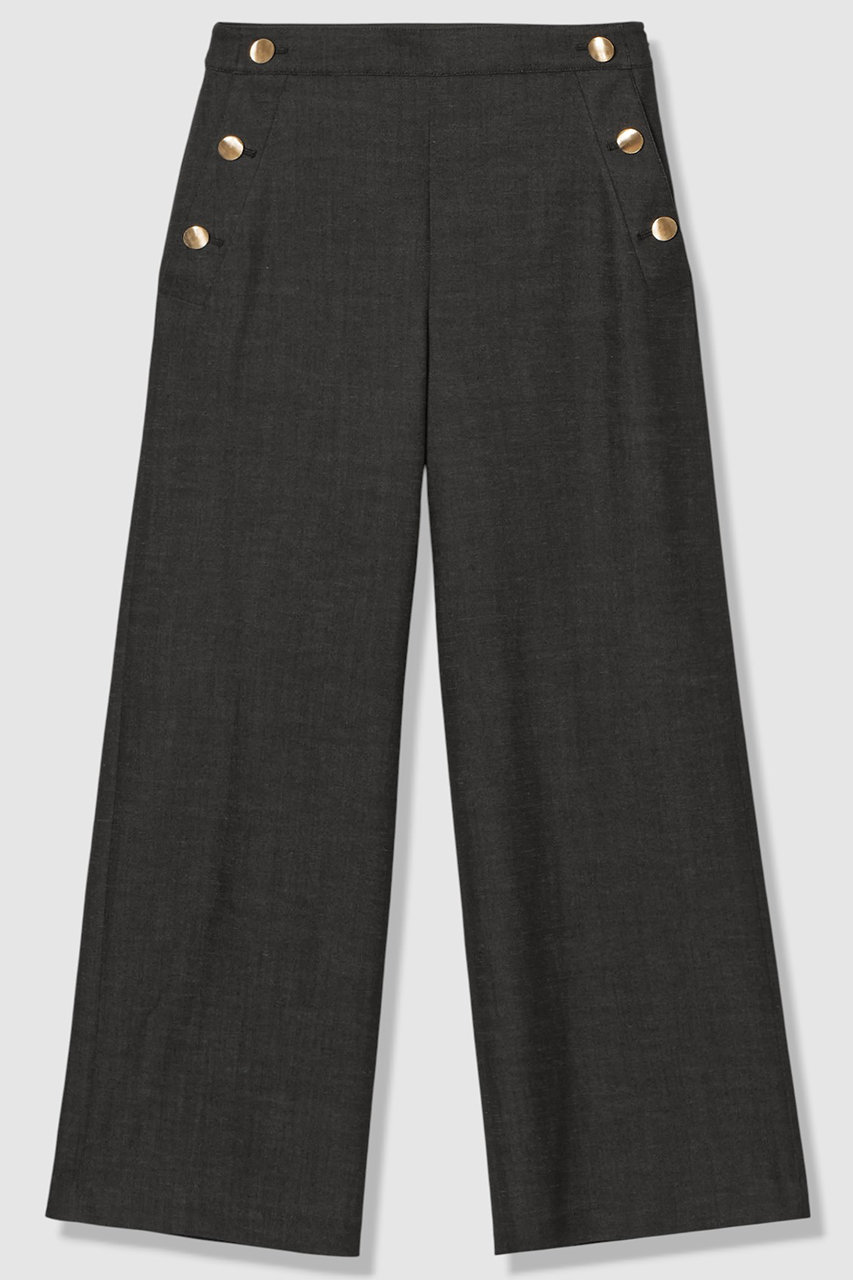 アルアバイル/allurevilleの【WEB別注】デニムライクマリンパンツ(ブラック系/20261012900-98-020)