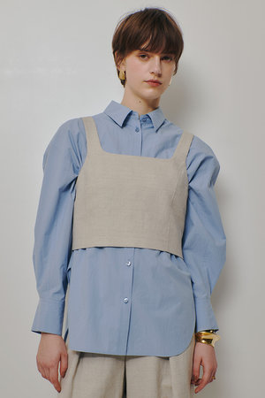 アルアバイル/allurevilleの【予約販売】シャークスキンショートジレ(110400/110401)