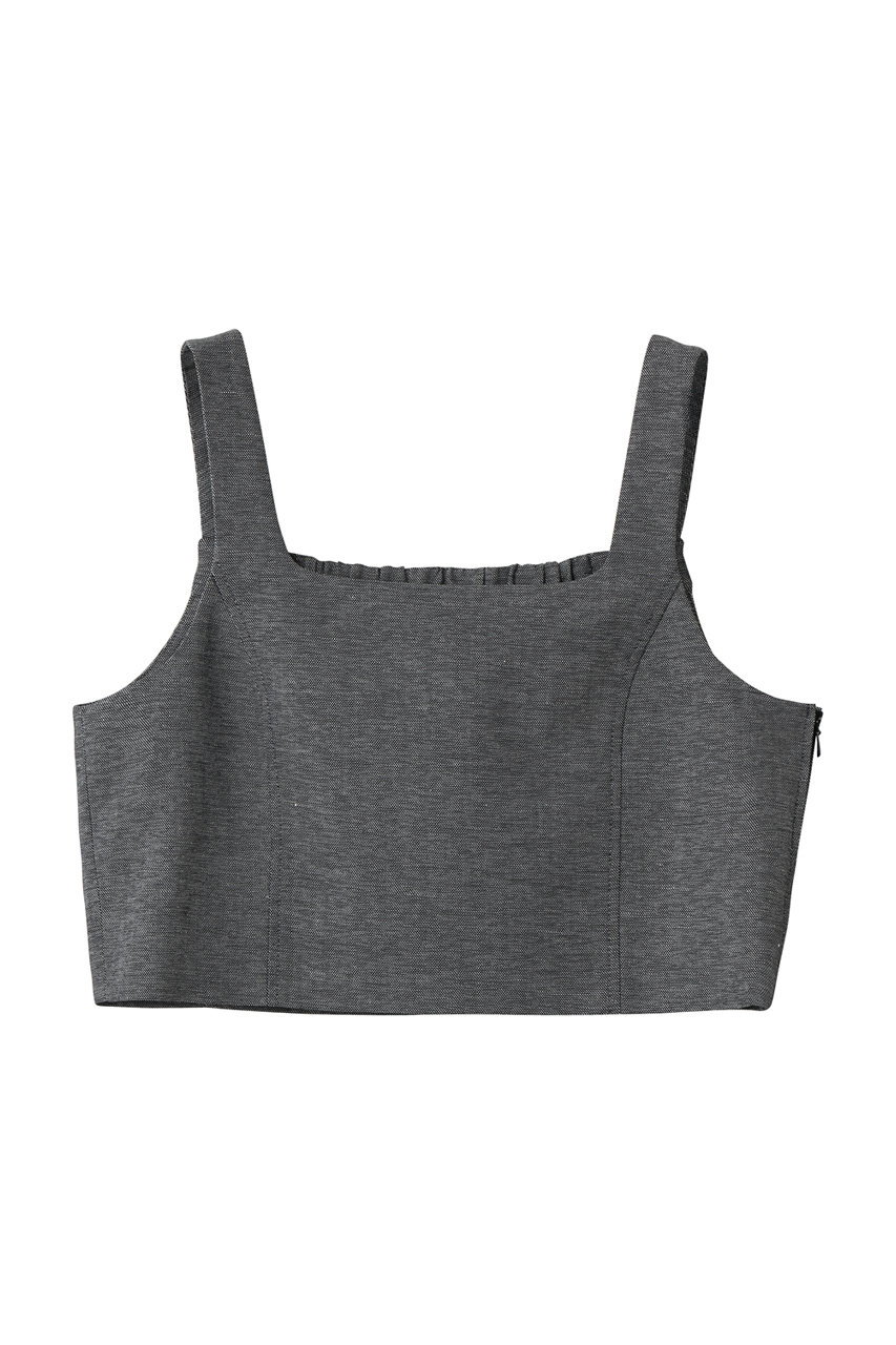 アルアバイル/allurevilleのシャークスキンショートジレ(ブラック/20261013230-95-020)