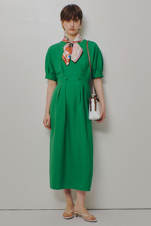 アルアバイル/allurevilleの【予約販売】リネンライクタッキングワンピース(110500/110503)