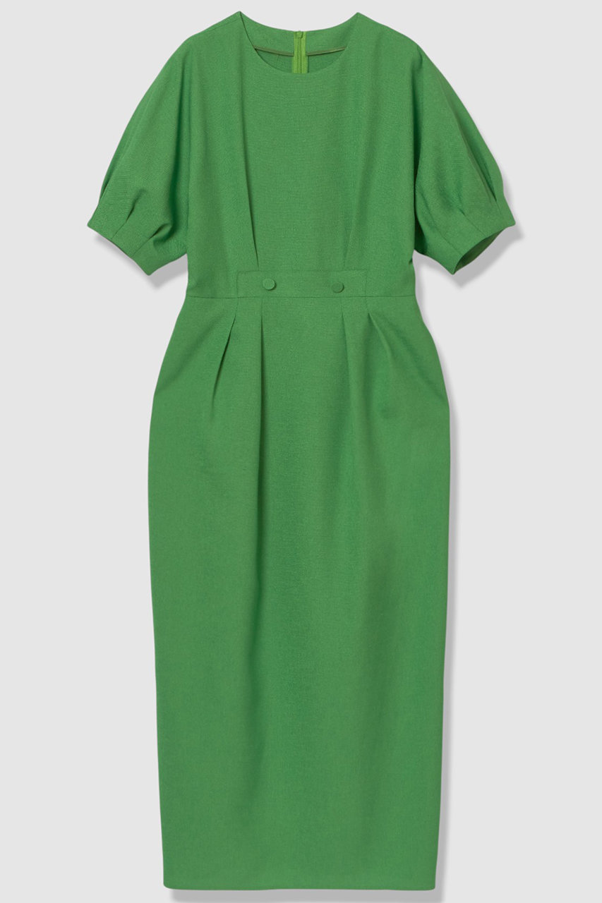 アルアバイル/allurevilleのリネンライクタッキングワンピース(グリーン/20261014170-04-020)