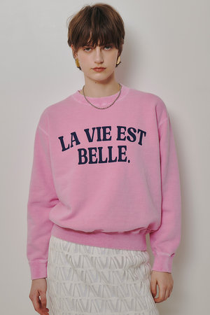 アルアバイル/allurevilleの【予約販売】ピグメントダイロゴスウェット(110100/110105)