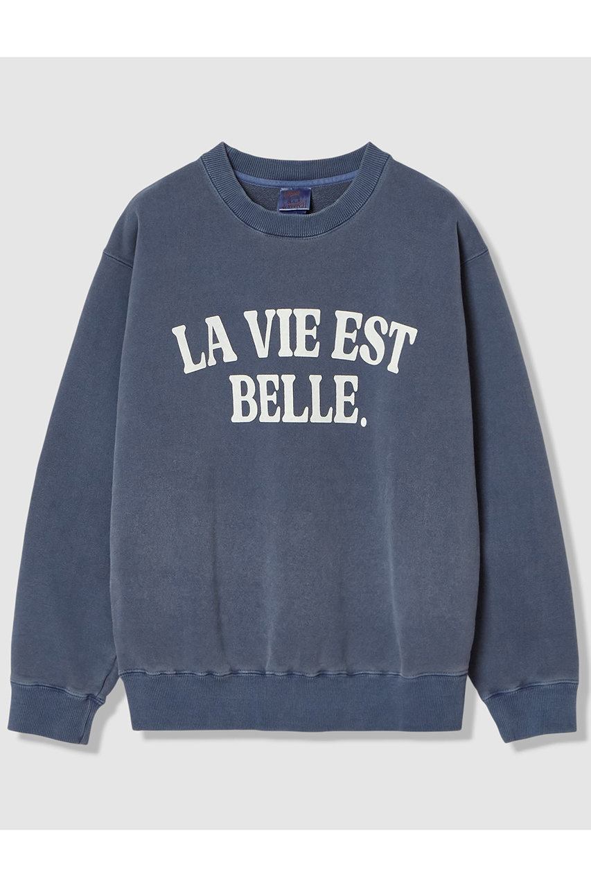 allureville ピグメントダイロゴスウェット (ネイビー, 2) アルアバイル ELLE SHOP