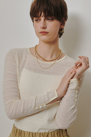 アルアバイル/allurevilleの【予約販売】ランダムシャーリングプルオーバー(110100/110103)