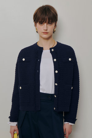 アルアバイル/allurevilleの【予約販売】ニットツィードジャケット(110800/110803)