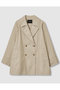 オーバーサイズショートトレンチコート アルアバイル/allureville ベージュ