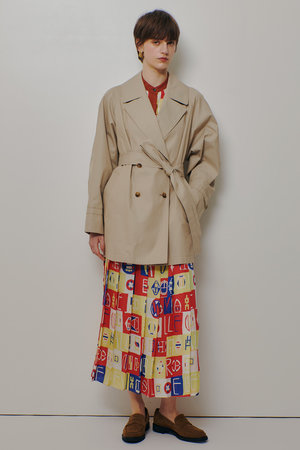 アルアバイル/allurevilleの【予約販売】オーバーサイズショートトレンチコート(110900/110902)