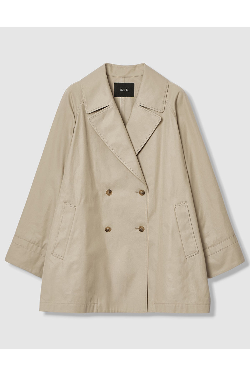アルアバイル/allurevilleのオーバーサイズショートトレンチコート(ベージュ/20261017040-11-020)