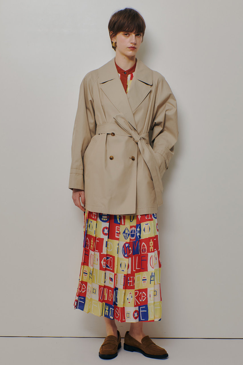 ベージュ トレンチコート オーバーサイズ ベイジ, BEIGE, IBERIS / オーバーサイズトレンチコート （Khaki