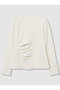 【予約販売】【LOULOU WILLOUGHBY】ドレープアシメプルオーバー アルアバイル/allureville オフホワイト