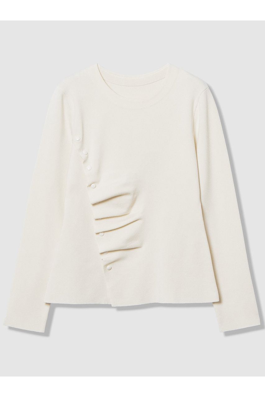 アルアバイル/allurevilleの【予約販売】【LOULOU WILLOUGHBY】ドレープアシメプルオーバー(オフホワイト/21261016170-95-020)