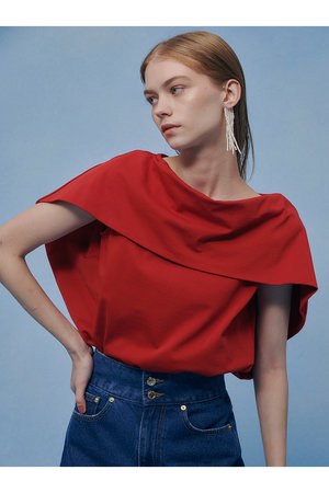 アルアバイル/allurevilleの【予約販売】【LOULOU WILLOUGHBY】ケープデコルテトップス(110100/110102)