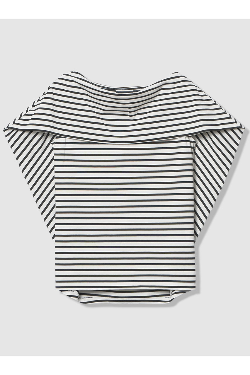 アルアバイル/allurevilleの【LOULOU WILLOUGHBY】ケープデコルテトップス(ネイビー/21261015070-65-020)