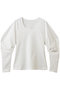【LOULOU WILLOUGHBY】シルバイオポンチデザインスリーブプルオーバー アルアバイル/allureville オフホワイト