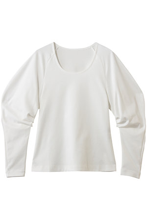 アルアバイル/allurevilleの【LOULOU WILLOUGHBY】シルバイオポンチデザインスリーブプルオーバー(110100/110103)