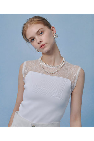 アルアバイル/allurevilleの【予約販売】【LOULOU WILLOUGHBY】レーシィビスチェプルオーバー(110300/110301)