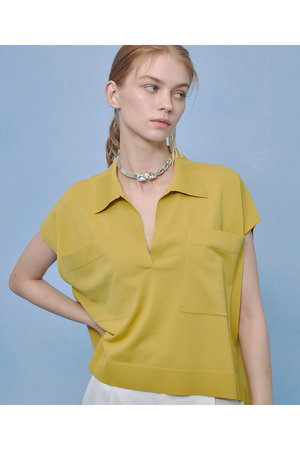 アルアバイル/allurevilleの【予約販売】【LOULOU WILLOUGHBY】ハイツイストスキッパープルオーバー(110300/110301)