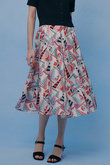 【LOULOU WILLOUGHBY】RATTIマリーナプリントフレアスカート アルアバイル/allureville