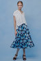 【LOULOU WILLOUGHBY】RATTIマリーナプリントフレアスカート アルアバイル/allureville